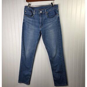 Levis 511 Jeans Men 34x32 Actual 34x31 Blue Denim Slim Fit Straight Leg Med Wash